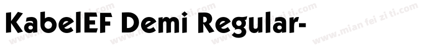 KabelEF Demi Regular字体转换